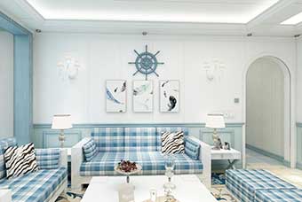哈尔滨地中海风格-客厅
