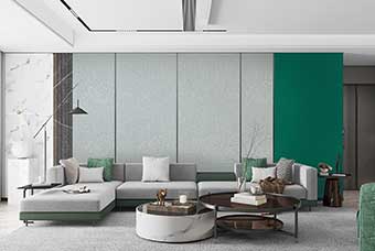 哈尔滨轻奢风格-客厅