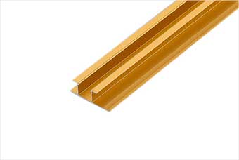 哈尔滨航空纤维墙咔铝合金带灯中条（钛金氧化）